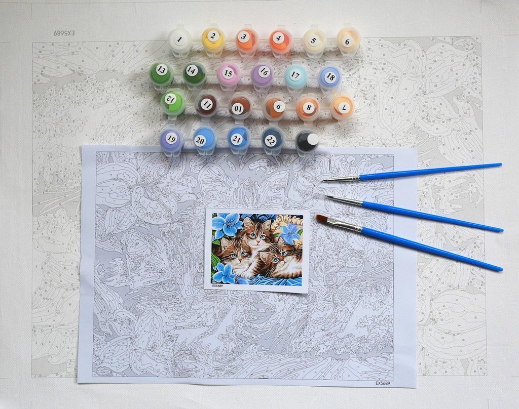 Field of Daisies - Van-Go Paint-By-Number Kit