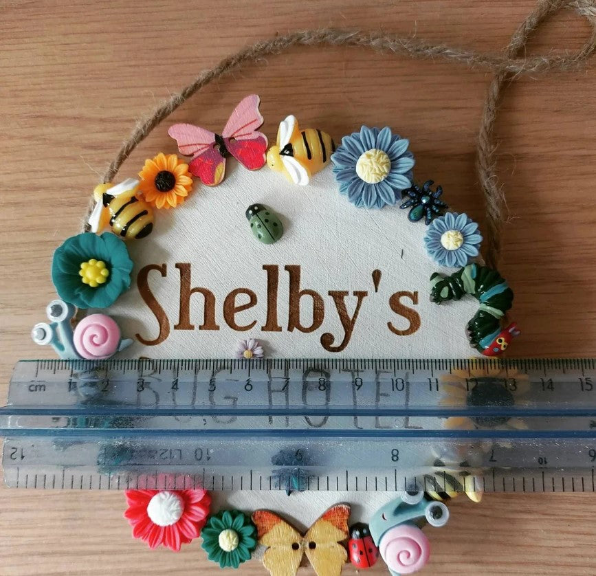 Engraved Wooden Log Garden Plaque