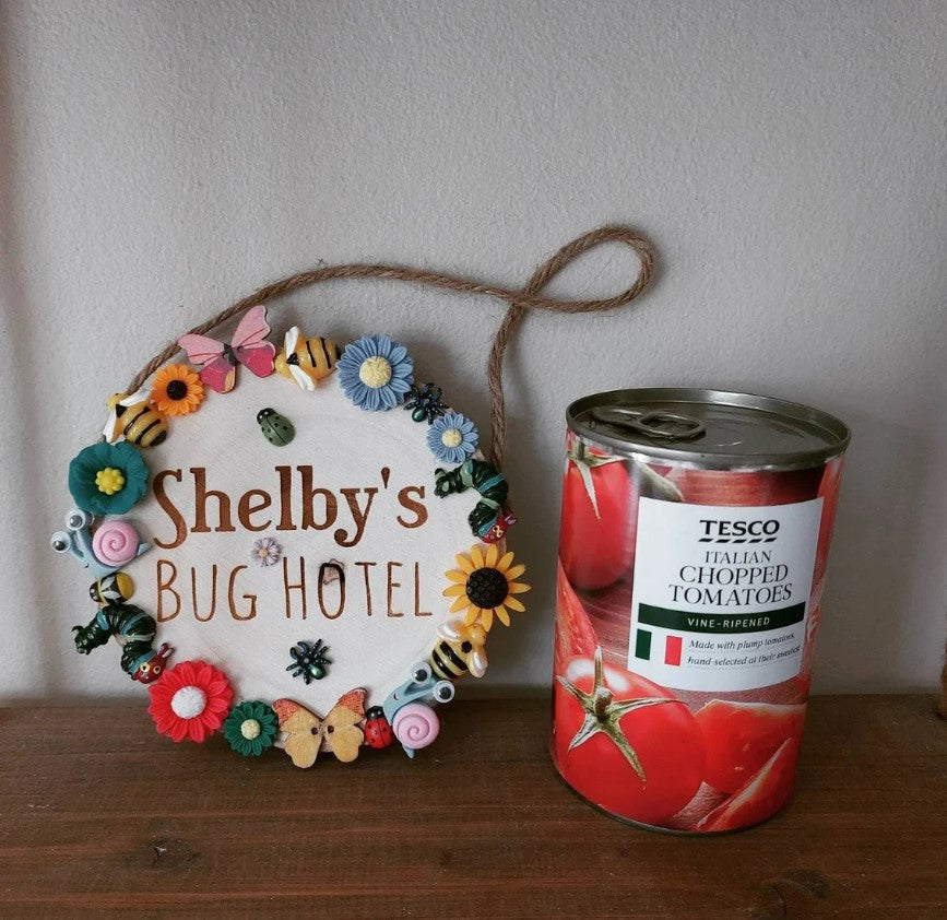 Engraved Wooden Log Garden Plaque