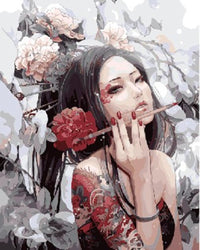 Thumbnail for Girl with Dragon Tattoo - Van-Go Paint-By-Number Kit