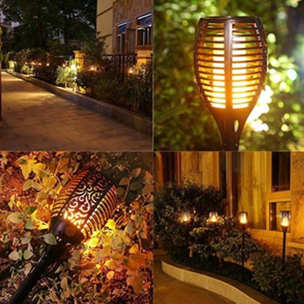 Solar Flame Flickering Lamp Torch
