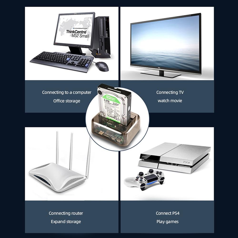 Dual Bay IDE/SATA HDD Docking Station with Card Readers