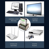 Thumbnail for Dual Bay IDE/SATA HDD Docking Station with Card Readers
