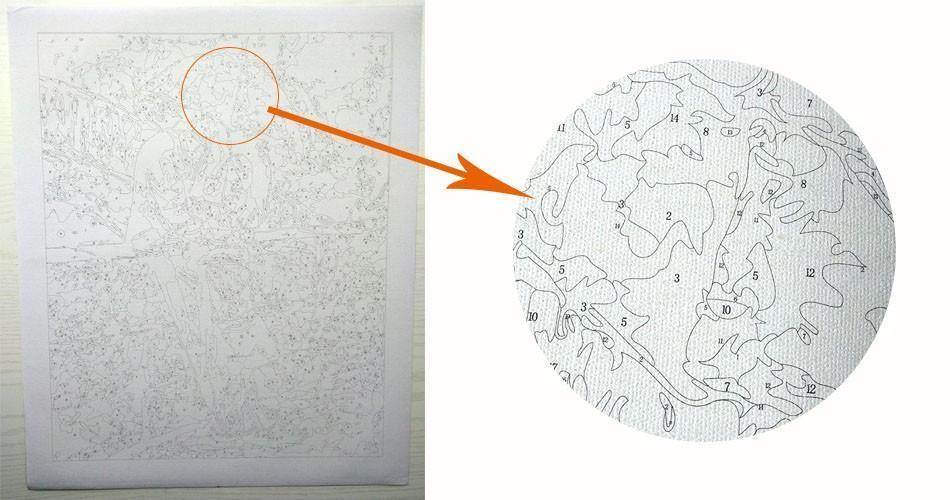 European Flowers - Van-Go Paint-By-Number Kit