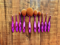 Thumbnail for GlamPink™ Makeup Brushes - 10 Piece Set