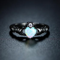 Thumbnail for Fire Opal Heart Ring