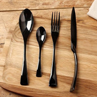 Thumbnail for Jet Black Silverware - 4 Piece Set