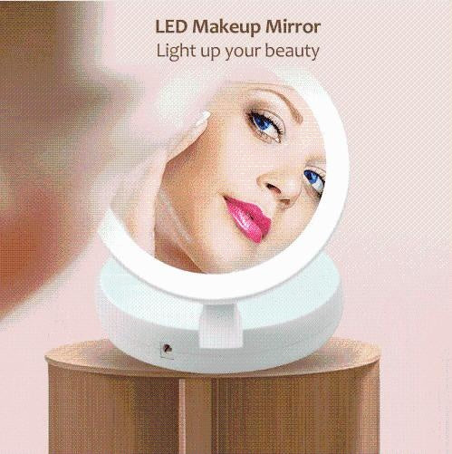 Folding LED Makeup Mirror PeekWise