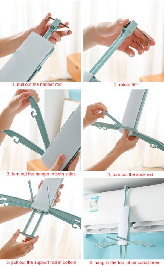 Foldable Air Conditioner Hanging Dryer