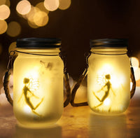 Thumbnail for Frosted Mason Jar Solar String Fairy Lights (2 pieces)
