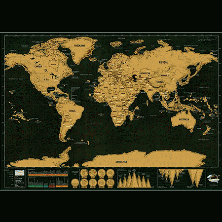 Scratch Off World Map (2 Sizes)