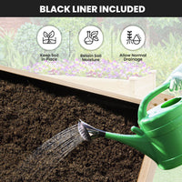 Thumbnail for Wood Elevated Planter Bed with Wheels