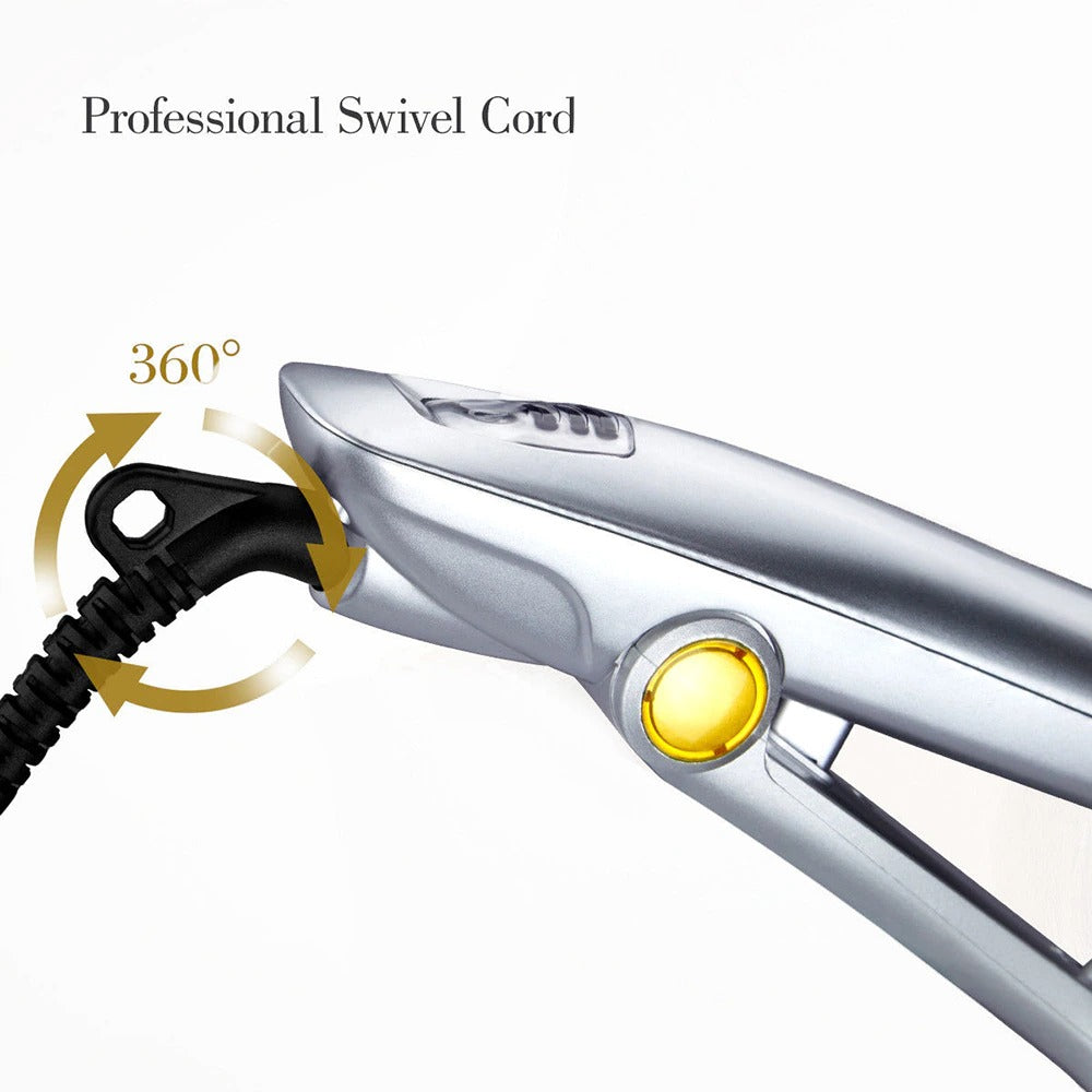 Professional 2 in 1 Rotating Hair Straightening and Curling Iron