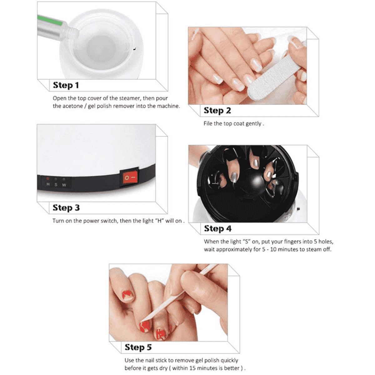 Gel Nail Polish Remover PeekWise