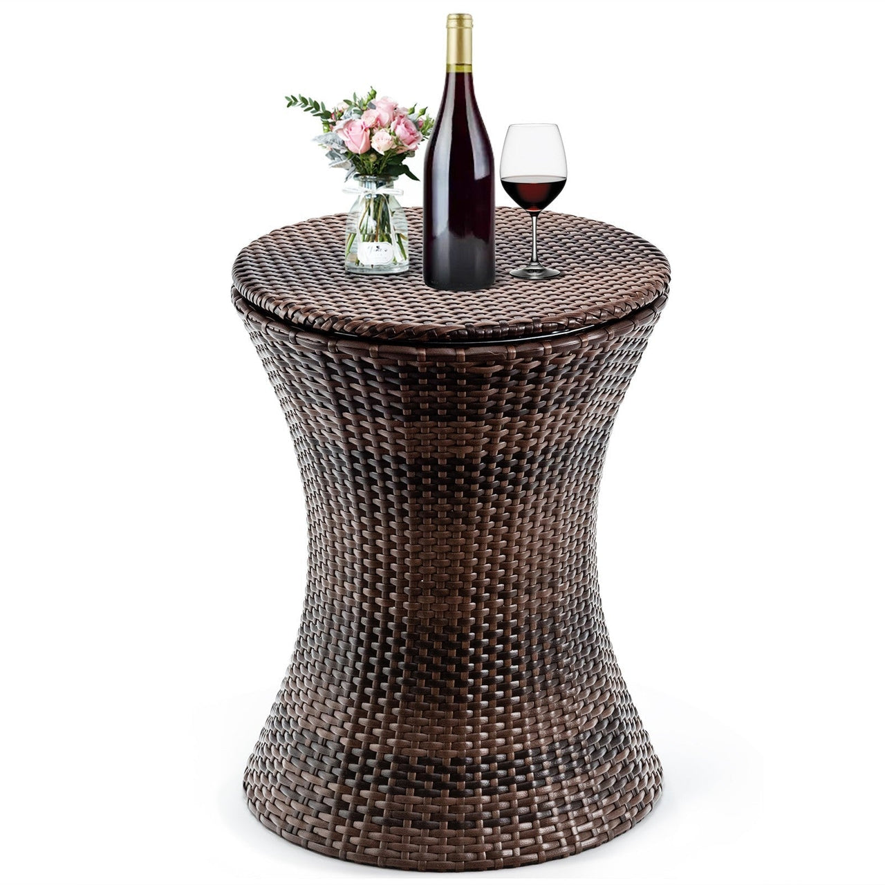 Adjustable Outdoor Patio Rattan Ice Cooler