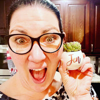 Thumbnail for Customized Ceramic Pot w/ Live Succulent