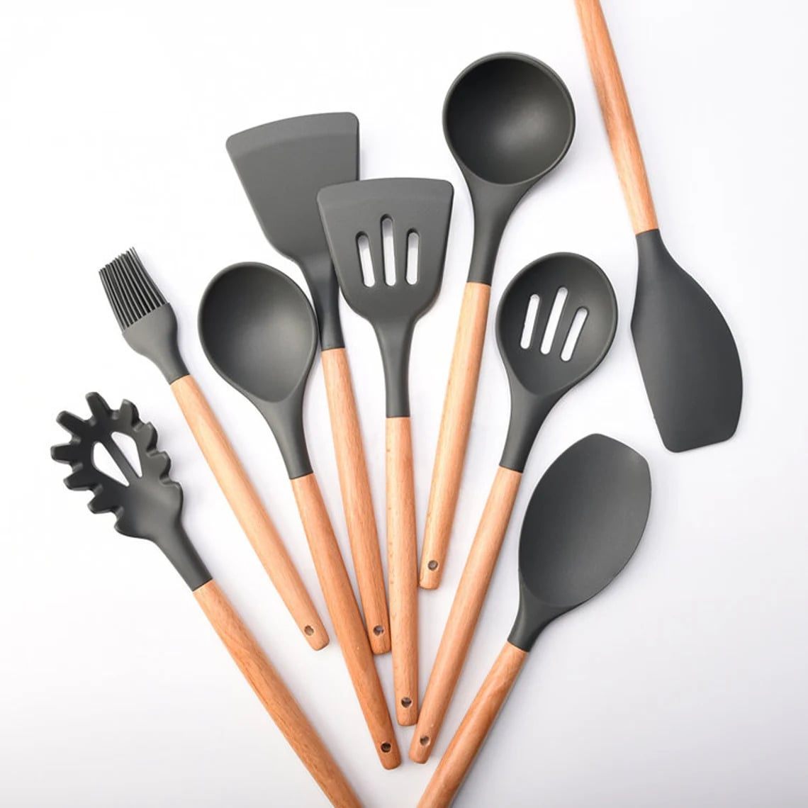 Pcs Silicone Kitchen Utensils Set PeekWise