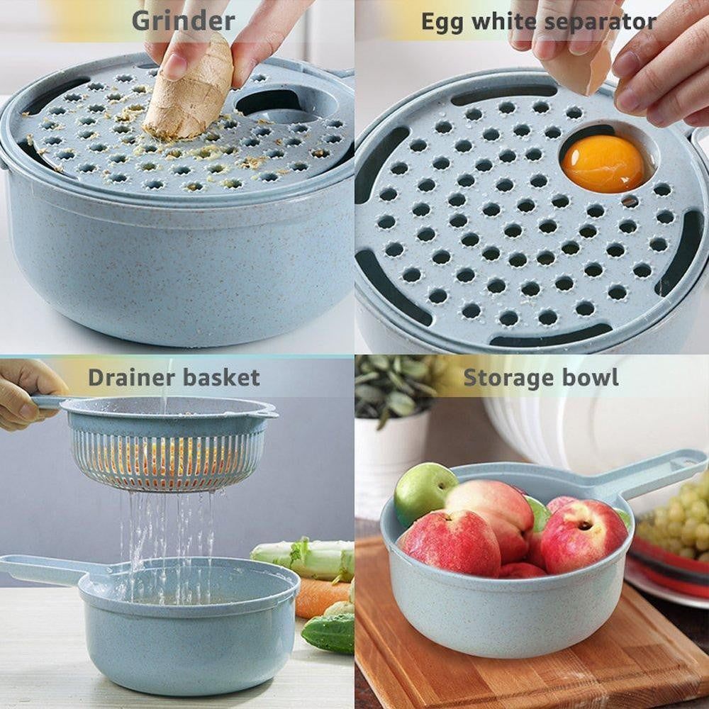 9-in-1 Mandoline Slicer Cutter & Grater - PeekWise