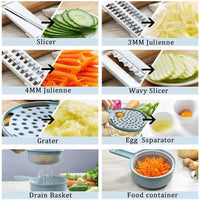 Thumbnail for 9-in-1 Mandoline Slicer Cutter & Grater - PeekWise