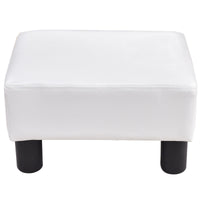 Thumbnail for Small PU Leather Rectangular Seat Ottoman Footstool