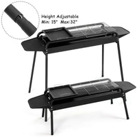 Thumbnail for Height Adjustable Outdoor Barbecue Charcoal Grill Stove