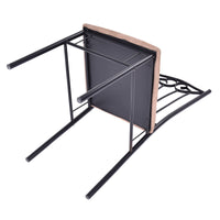 Thumbnail for 5 Pcs Dining Set Wooden Table and 4 Cushioned Chairs