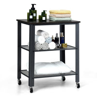 Thumbnail for 3-Tier Kitchen Utility Industrial Cart with Storage