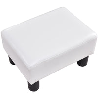 Thumbnail for Small PU Leather Rectangular Seat Ottoman Footstool