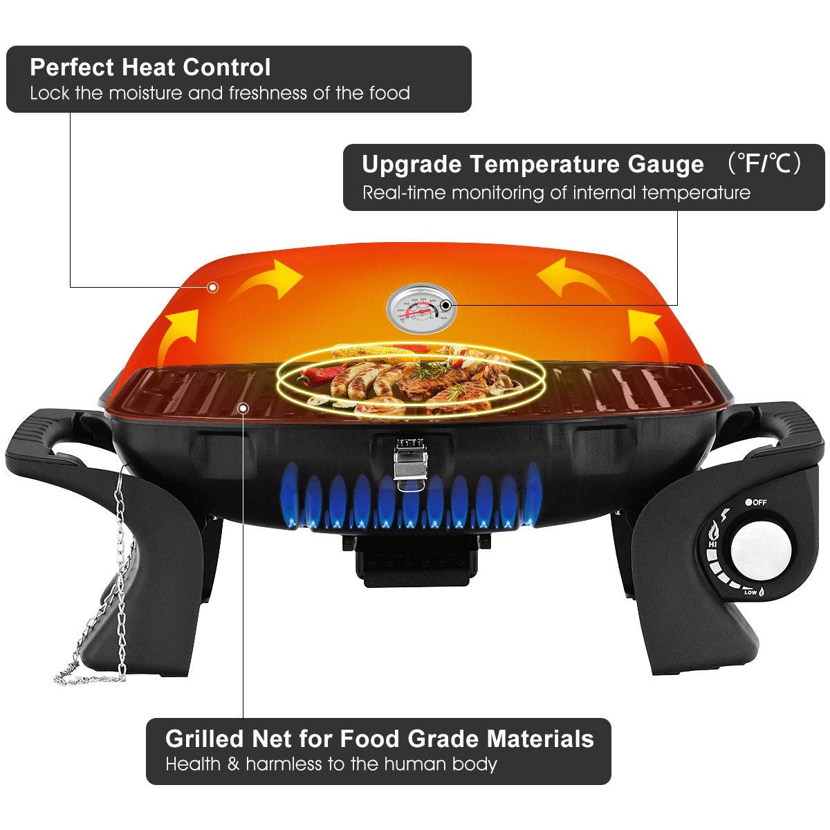 Outdoor Portable Tabletop Barbecue Grill