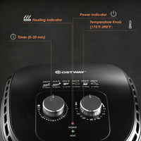 Thumbnail for 3.5 QT Electric 1300W Hot Air Fryer with Timer& Temperature Control