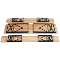 Thumbnail for 3 Pcs Folding Wooden Picnic Table Bench Set