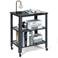 Thumbnail for 3-Tier Kitchen Utility Industrial Cart with Storage