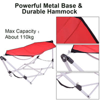 Thumbnail for Portable Folding Steel Frame Hammock with Bag