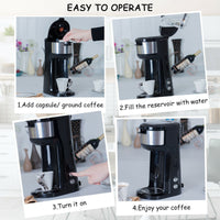 Thumbnail for Portable Coffee Maker for Ground Coffee and Coffee Capsule