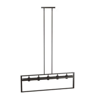 Thumbnail for 5-Lights Pendant Lamp with Iron Square Lamp Shade