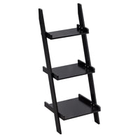 Thumbnail for 3 Tier Leaning Rack Wall Book Shelf Ladder