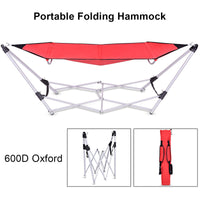 Thumbnail for Portable Folding Steel Frame Hammock with Bag