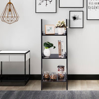 Thumbnail for 3 Tier Leaning Rack Wall Book Shelf Ladder