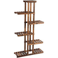 Thumbnail for 6 Tier Garden Wooden Shelf Storage Plant Rack Stand