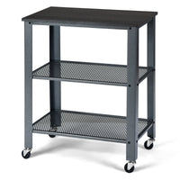 Thumbnail for 3-Tier Kitchen Utility Industrial Cart with Storage