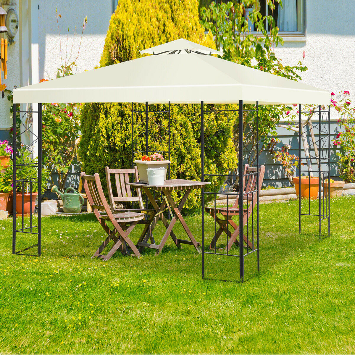 2 Tiers 10' x 10' Patio Gazebo Canopy Tent