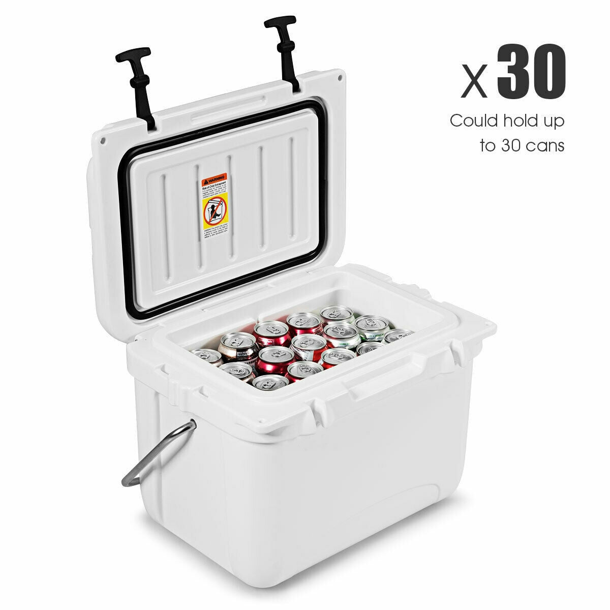 22 Quart Portable Ice Chest Cooler with 30 Cans