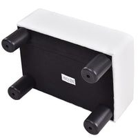 Thumbnail for Small PU Leather Rectangular Seat Ottoman Footstool