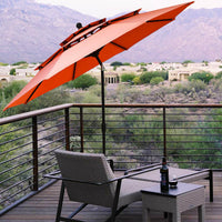 Thumbnail for 10' 3 Tier Patio Umbrella - Stylish Sunshade and Shelter