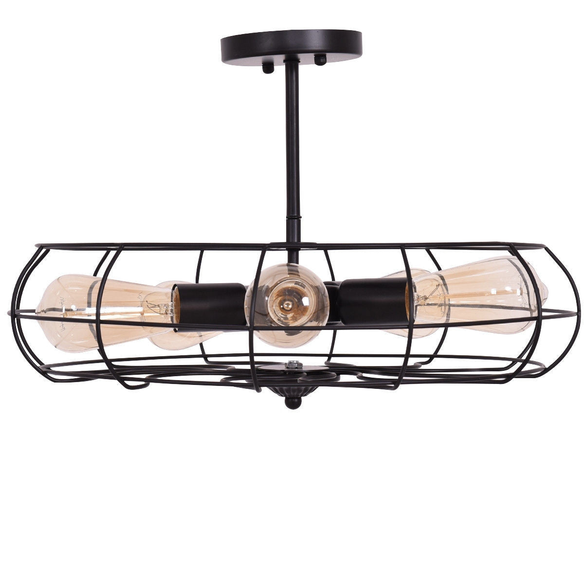 5-Light Vintage Metal Hanging Ceiling Light