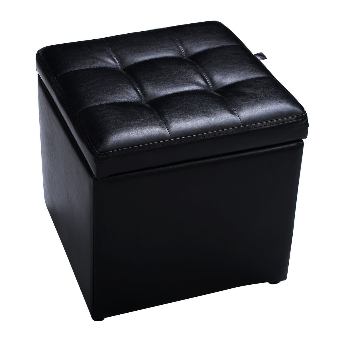 16" Ottoman Pouffe Storage Box Lounge Seat Footstools