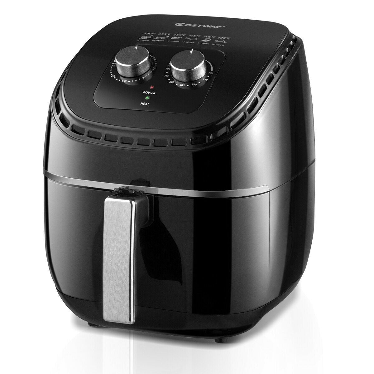 3.5 QT Electric 1300W Hot Air Fryer with Timer& Temperature Control