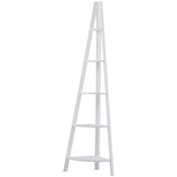 Thumbnail for 5 Tier Floor Corner Stand Ladder Shelves Bookshelf