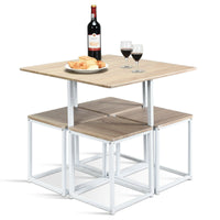 Thumbnail for 5 Pcs Dining Table And Chairs Set Compact Space Bar