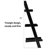 Thumbnail for 3 Tier Leaning Rack Wall Book Shelf Ladder